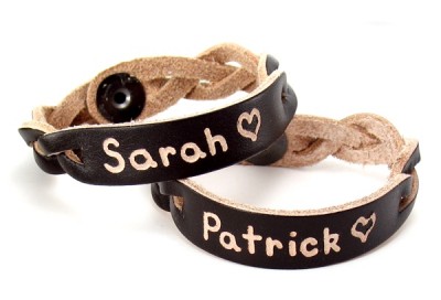 Brown ID Personalized Bracelet With Names