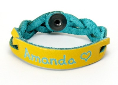 Name & Heart on a Yellow ID