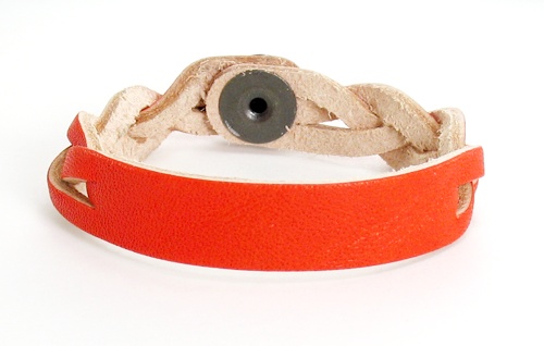 Personalized Name Bracelet - Orange ID